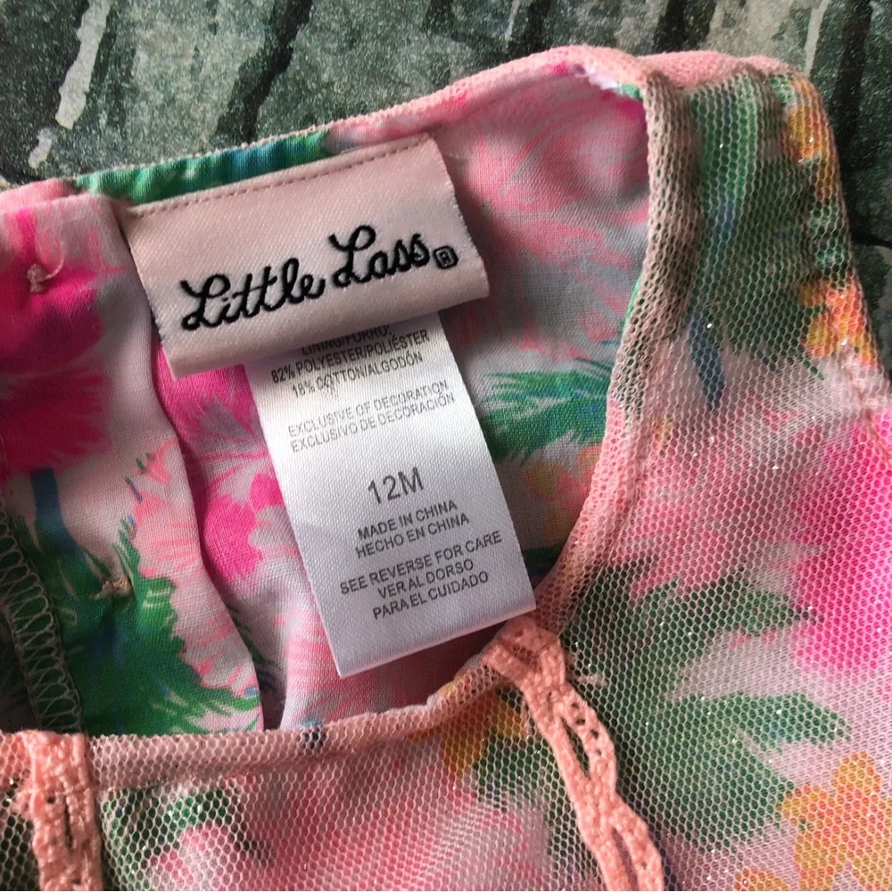 Little Lass Baby Girl Dress Sz 12 months